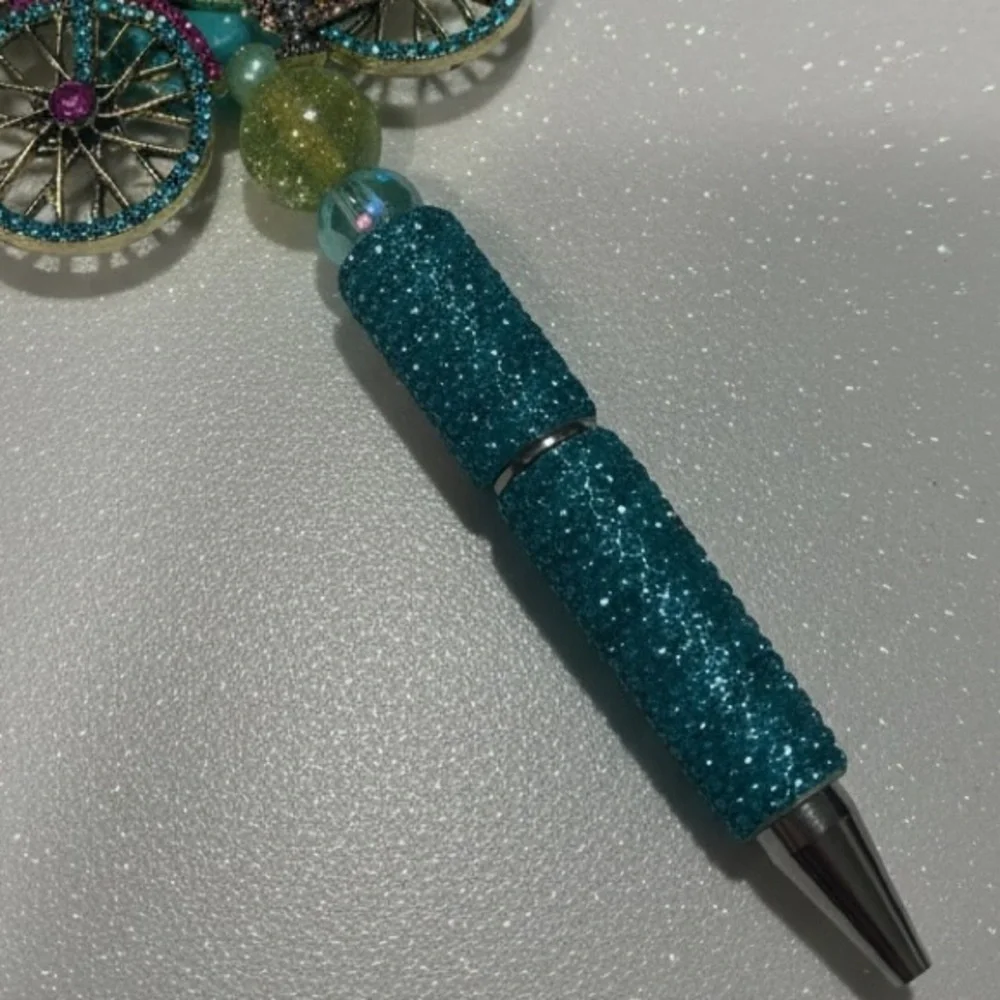 HOST PICK: Rhinestone Bicycle Pen with Blue and Yellow Accents